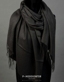 P-Modekontor pashmina shawl art.  1032100-33 - donkergrijs