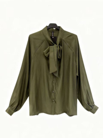 Damesblouse Bow-tie art. 27160 - groen
