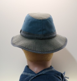 Crambes herenhoed Safari Grignan - legergroen/jeansblauw/grijs