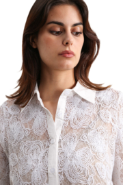 JH damesblouse met kant art. 28609 - wit