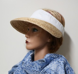 Hatland zonneklep Olinka Visor art. 37102 - naturel/wit
