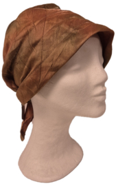 Mc Burn luxe muts/turban art. 8612 - koperkleur