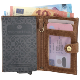 Micmacbags pasjeshouder/safety wallet Marrakech art. 20670 - cognac/bruin
