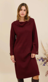 Damesjurk knitted Valerie art. TC111 - bordeaux