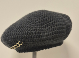 Damesbaret Chunky 15 - zwart