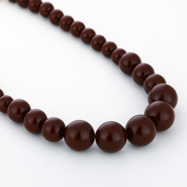 Kralenketting Jean art. 18842 - bruin