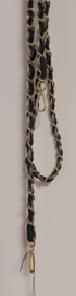 Losse schouderband/bag strap Chain art. 2007 - goud/zwart