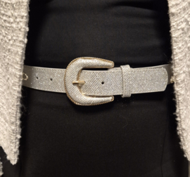 Damesriem art. 31523 - zilver/goudkleur