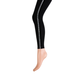 Yellow Moon long legging art. 20249 - zwart met zilverbies