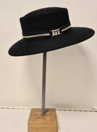 Weba Hats dameshoed wolvilt art. 9892 - zwart