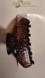Dam'selle haarklem Croco art. 21 636 - bruin