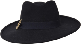 Weba Hats dameshoed Wolvilt art. 1675 - donkerblauw