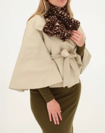 Charm bontje faux fur art. 26257 - donkerbruin/crème