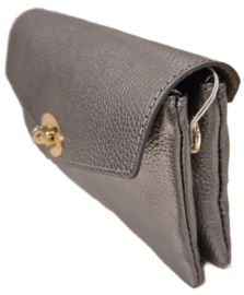 Schoudertas Milano - pewter (donkerzilver)