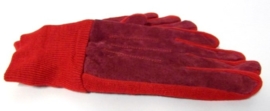 Dames handschoen art. 6111 - rood/donkerrood
