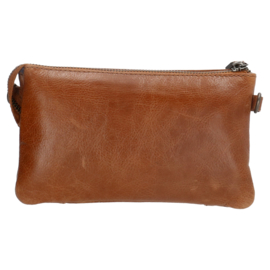 Micmacbags schoudertasje Porto art. 18055 - cognac/bruin