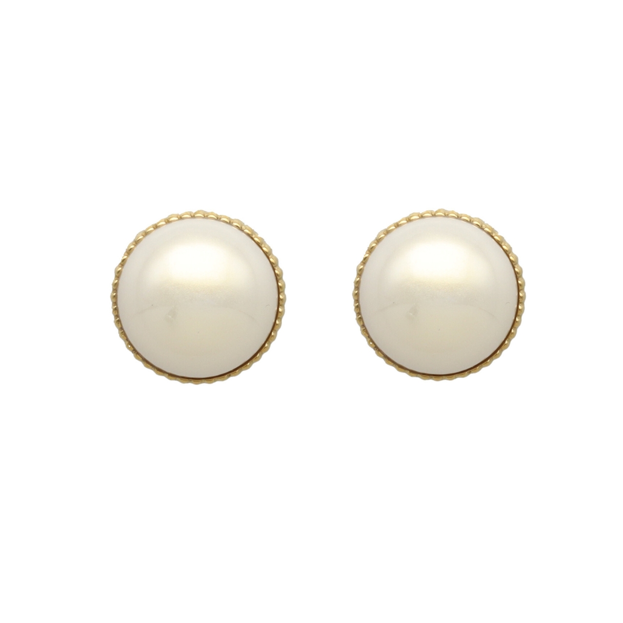 Camps & Camps oorstekers Pearl art. 2S164_PE - goud/wit