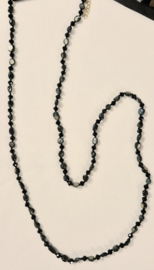 Lange ketting art. 0657 - zwart/groen