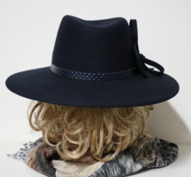 Weba Hats dameshoed wol art. 9020 - donkerblauw