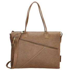 Micmacbags laptop-/werktas Marrakech art. 20674 - taupe