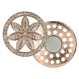 Broche bloem art. 4263 - roségoudkleur