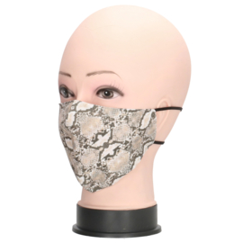 Mondmasker / mondkapje Snake art. 1146 - taupe