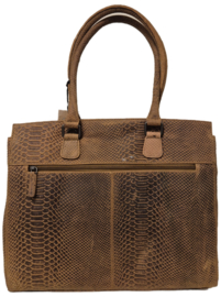Old West hand- en schoudertas/shopper Waco art. 17289 - bruin