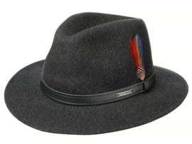 Stetson Powell Traveller hoed art. 2598123 - antraciet gemêleerd
