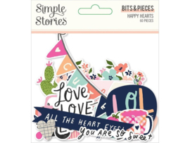 Simple Stories - Happy hearts - die-cuts