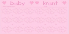 Spread-set - roze baby krant