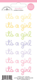 Doodlebug - Baby girl cardstock stickers