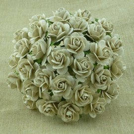 Paper roses, 15 mm. duifgrijs