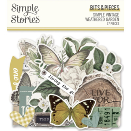 Simple Stories - Simple vintage weathered garden - die-cuts