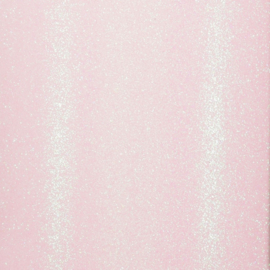 Cardstock - roze parelmoer glitter - zelfklevend
