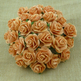 Paper roses, 15 mm. peach