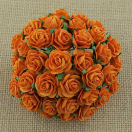 Paper roses, 15 mm. oranje