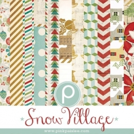 Pink Paislee - Snow village