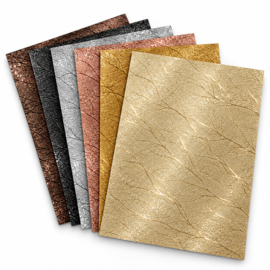 Pakket Texture Metallic Vinyl A4|6 kleuren