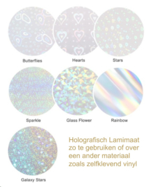 Holografische laminaat patroontjes A4 (14 st)