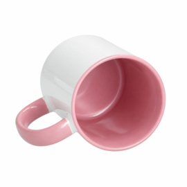 Sublimatie Mok roze binnenkant en handvat |1 stuks