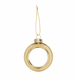 Sublimatie kerstbal 0,8 cm goud