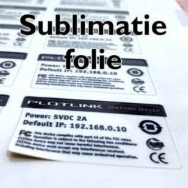 Sublimatie sticker 10 vel