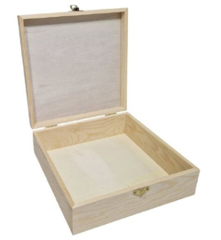 Houten kistje vierkant