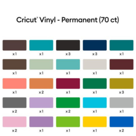 Cricut Premium vinyl 30,5 x 30,5 cm | 70 vellen