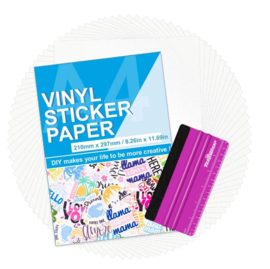 Teckwrap startpakket printbare stickers A4 30 vellen (incl. Squeegeee)