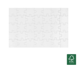 Sublimatie puzzel A4 wit glans 19,5 x 28 cm