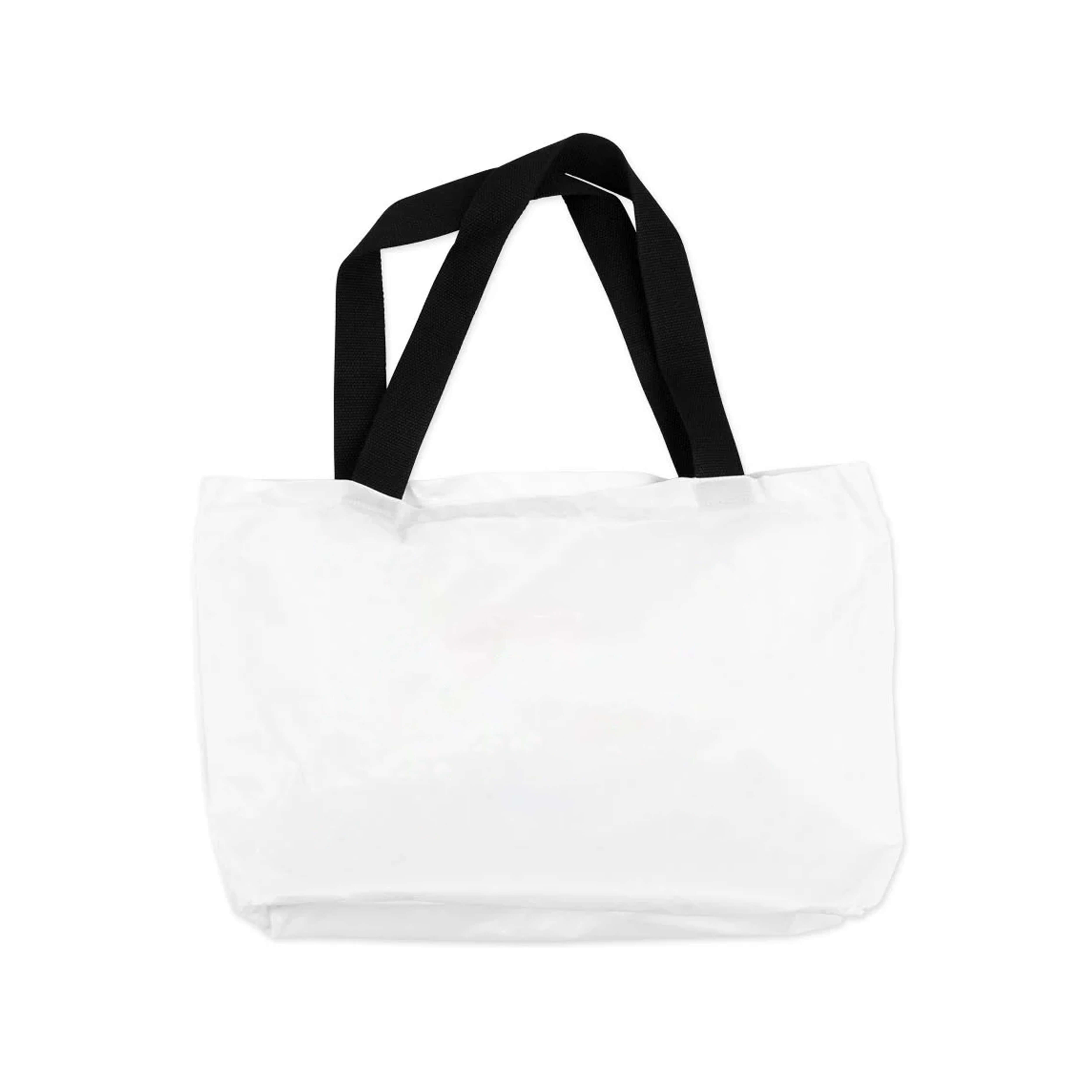 Sublimatie strandtas met zwart hengsel