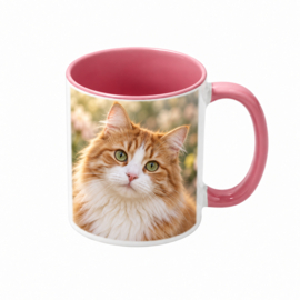 Sublimatie Mok roze binnenkant en handvat |1 stuks