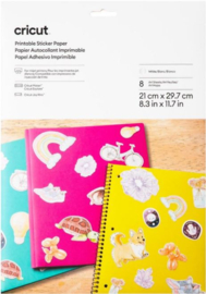Cricut Printable sticker paper white | 8 pcs