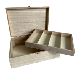 Houten knutsel kistje